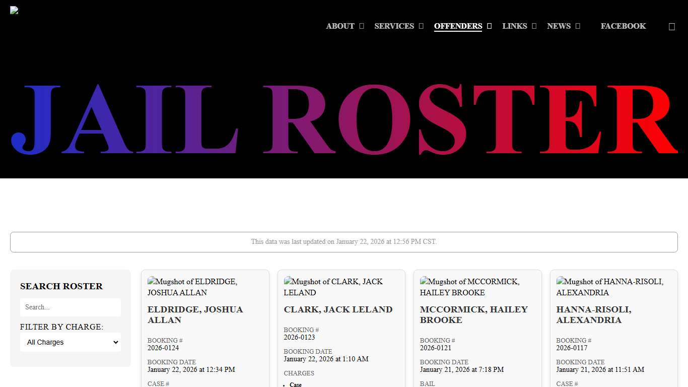 Jail Roster - Pittsburg County Sheriff's Office